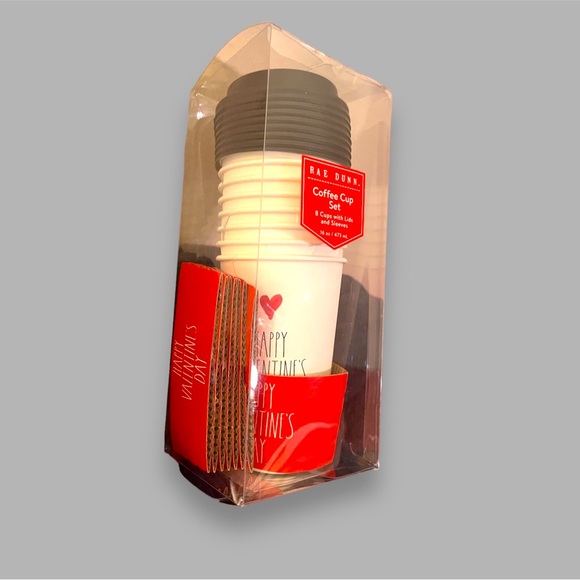 Rae Dunn “Happy Valentines Day” Disposable Coffee Cups - Picture 1 of 3